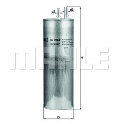 מסנן דלק MAHLE לפולקסווגן T6 / פולקסווגן TRANSPORTER-T3-VAN 2004-2026