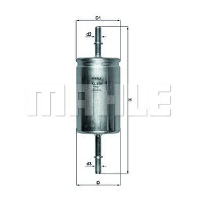 מסנן דלק MAHLE לפורד FOCUS / וולבו C30 1998-2026