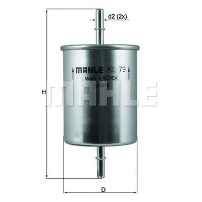 מסנן דלק MAHLE לפולקסווגן GOLF / סקודה OCTAVIA 1996-2012 ועוד 10 דגמים