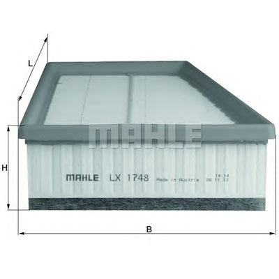 מסנן אוויר MAHLE לרנו FLUENCE / רנו MEGANE 2008-2026