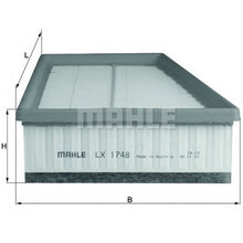 Load image into Gallery viewer, מסנן אוויר MAHLE לרנו FLUENCE / רנו MEGANE 2008-2026
