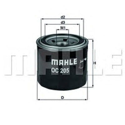 מסנן שמן MAHLE ליונדאי I30 / יונדאי IX35 1996-2026
