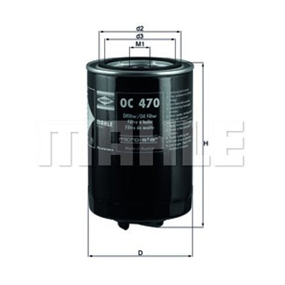 מסנן שמן MAHLE לאאודי A4 / פולקסווגן PASSAT 1995-2008 ועוד 2 דגמים
