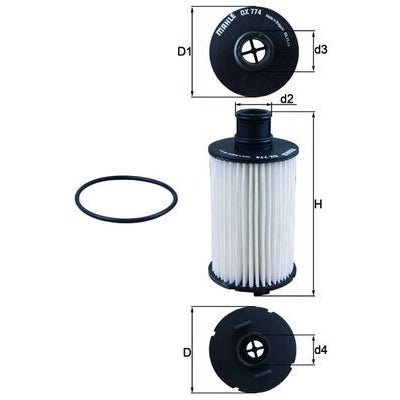 מסנן שמן MAHLE ללנדרובר RANGE-ROVER / לנדרובר DEFENDER 2011-2022