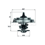 תרמוסטט MAHLE לאאודי A4 / אאודי A6 1994-2010 ועוד 4 דגמים
