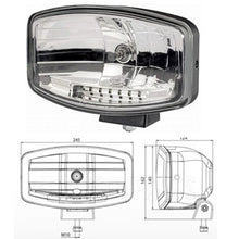 Load image into Gallery viewer, פנס עבודה 24V אובלי H7+לד