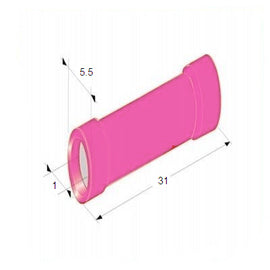 סופית צינור ורוד 1מ״מ(X100) MTA