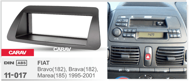 פנל התקנה 1 DIN לפיאט BRAVO 1995–2001