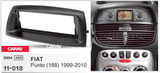 פנל התקנה 1 DIN לפיאט PUNTO 1999–2004