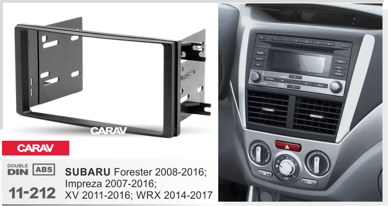 פנל התקנה 2 DIN לסובארו FORESTER 2008+