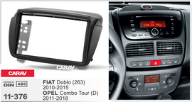 פנל התקנה 2 DIN לפיאט DOBLO 2010+