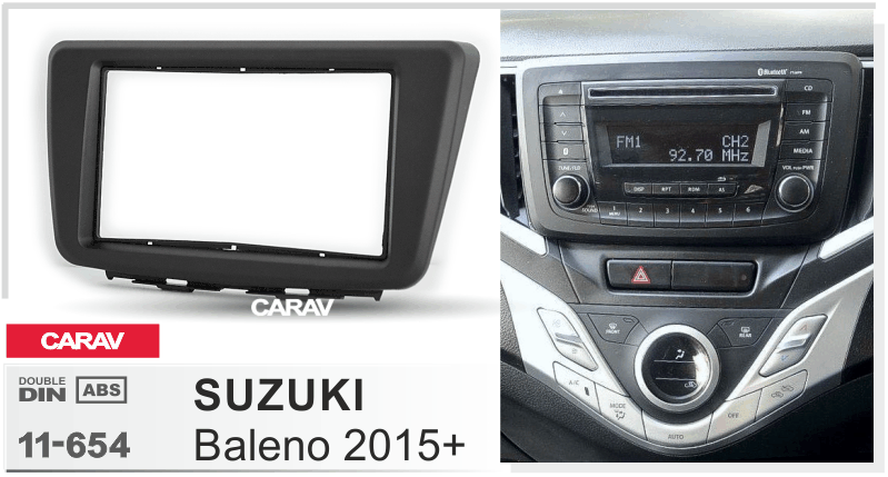 פנל התקנה 2 DIN לסוזוקי BALENO 2015+