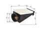 מסנן אוויר CLAS-C W205 2014< F 026 400 497