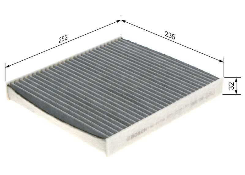 מסנן מזגן פחמי VW/SEAT/AUDI מ2012-2016 1 987 432 543