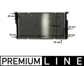 רדיאטורBMW סידרה 3 F30/31/34/21 12< CR 1909 000P