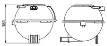 טען תמונה למציג הגלריה, מיכל עיבוי VW/SEAT/SKODA/AUDI*<2010   ST CRT 22 000S
