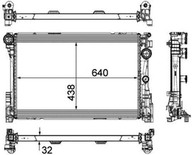 רדיאטור CLASS-E W212 MB 2009-****     PR CR 1684 000P