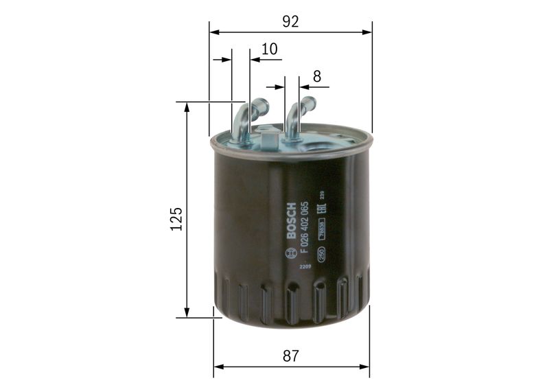 מסנן סולר מרצדס A160 W169 2004-2012 F 026 402 065