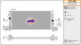 מצנן לאופל ASTRA / שברולט CRUZE 2015-2026