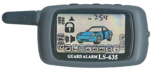 אזעקה לרכב LS635 מערכת אזעקה לרכב שלמה כולל יחידת בקרה כולל 2 שלטי ביפר תוצרת גארד GUARD כולל משלוח חינם!