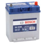 מצבר לרכב 40 אמפר 12 וולט S4030 ימין תוצרת בוש BOSCH