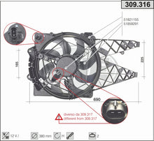 Load image into Gallery viewer, מאוורר לפיאט DOBLO 2009-2026