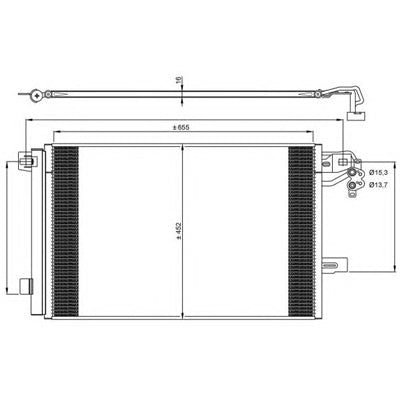 מעבה מזגן NRF לפולקסווגן T5 / פולקסווגן NEW-BEETLE 2010-2016