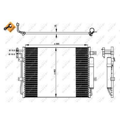 מעבה מזגן NRF ללנדרובר DISCOVERY / לנדרובר RANGE-ROVER 2009-2026
