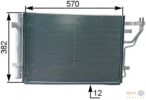 מעבה מזגן ליונדאי I30 / יונדאי ELANTRA 1990-2013