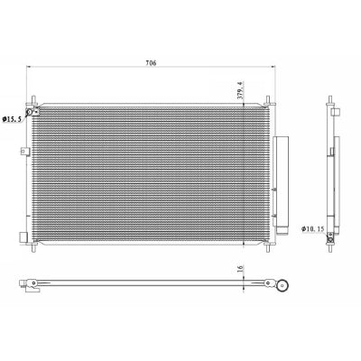 מעבה מזגן NRF להונדה CRV / הונדה CR-Z 2007-2026