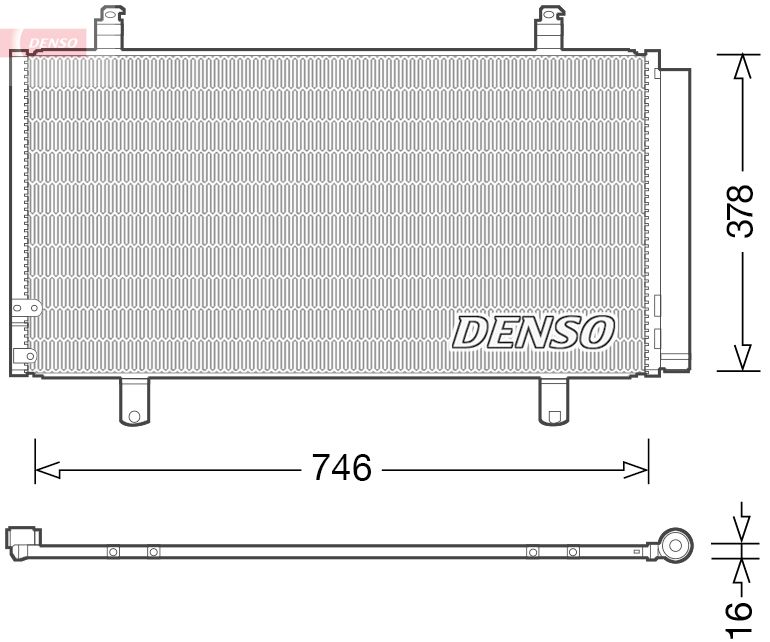 מעבה מזגן DENSO לטויוטה CAMRY 2011-2017