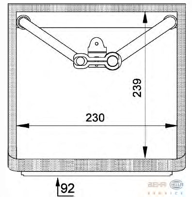 מאייד מזגן TYC AIR למיצובישי OUTLANDER / פורד MONDEO 2000-2026