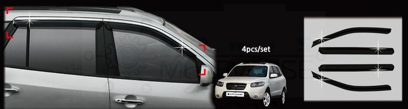 מגן רוח לרכב יונדאי סנטה פה מ-06-12 AUTOCLOVER קוריאה - סט 4 חלקים הדבקה חיצונית