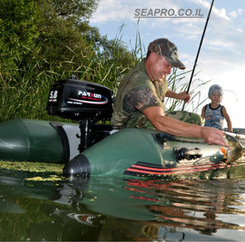 SEAPRO סירה גומי מקצועית רצפת אלומיניום קשיחה אורך 2.7 מטר תקן CE