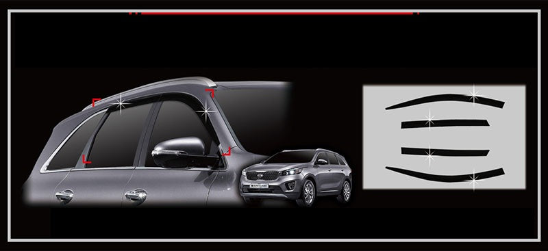 מגן רוח לרכב קיה סורנטו מ-2015-2019תוצרת AUTOCLOVER קוריאה - סט 6 חלקים הדבקה חיצונית