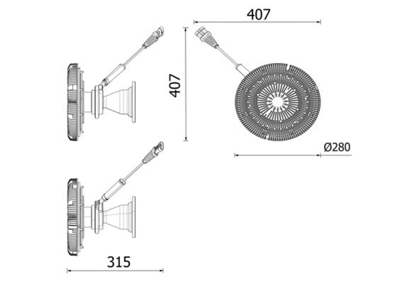 מצמד מאוורר איווקו סטרליס יורו6 09-** CFC 277 000P