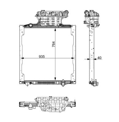 רדיאטור מאן TGS/TGS 2020-**** יורו 6 CR 2753 000P