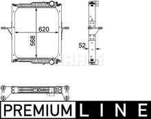 טען תמונה למציג הגלריה, רדיאטור רנו מידלום DXI5 2016-**** CR 821 000P