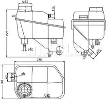 טען תמונה למציג הגלריה, מיכל עיבוי MB W211 09-02 W219 11-05   ST CRT 202 000S