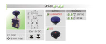 Load image into Gallery viewer, מתג אור אונ׳ משיכה אחת X2 לד יר
