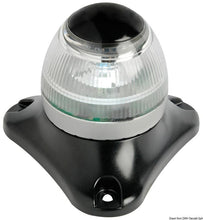 טען תמונה למציג הגלריה, אור ניווט LED ירוק סביב 360° 12/24V גוף שחור להתקנה על משטח אופקי דגם 11.061.03 תוצרת Osculati