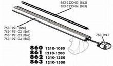 Load image into Gallery viewer, מוטות גגון THULE AeroBar 860 108 ס"מ — זוג