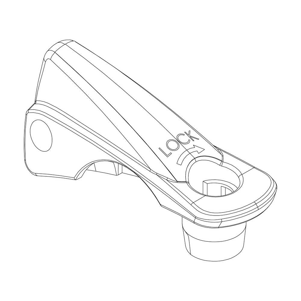 חלק חילוף THULE — 530/532/591Buckle with lock 4357