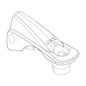 חלק חילוף THULE — 530/532/591Buckle with lock 4357