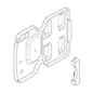 חלק חילוף THULE — Rear mounting plate 591/561