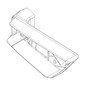 חלק חילוף THULE — מסגרת פנס צד שמאל 921/932