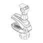 חלק חילוף THULE — bike arm short 122 mm w/o lock