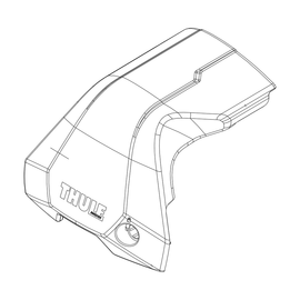 חלק חילוף THULE — Edge Clamp- Front cover. Left