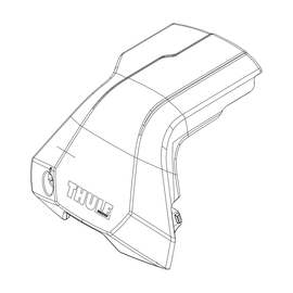 חלק חילוף THULE — Edge Clamp- Front cover. Right