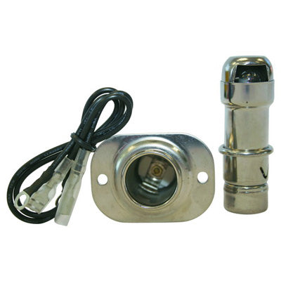 שקע מצת ימי עשוי נירוסטה 12V עם תקע תאורה לסירה ויאכטה